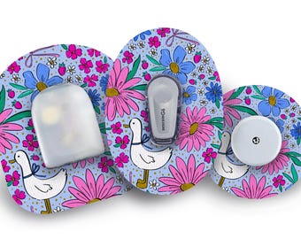 Silly Goose Patch for Freestyle Libre, Dexcom G6, Omnipod, & Medtronic CGMs, Waterproof Diabetes Stickers