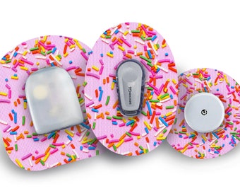 Sprinkles Patch for Freestyle Libre, Dexcom G6, Omnipod, & Medtronic CGMs, Waterproof Diabetes Stickers