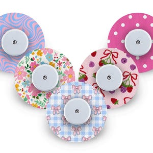 Spring Patch Pack for Freestyle Libre, Dexcom G6, Omnipod, & Medtronic CGMs, Waterproof Diabetes Stickers