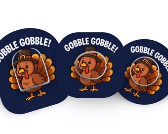 Thanksgiving Patch for Freestyle Libre, Dexcom G6, Omnipod, & Medtronic CGMs, Waterproof Diabetes Stickers