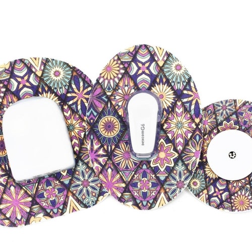 CureTape Patches MIX - Cerotti Sensoriali Ipoallergenici Per Sensori Freestyle Libre, Dexcom E Medtronic Guardian, Confezione Da 8 Pezzi Assortiti, Resistenti All'acqua