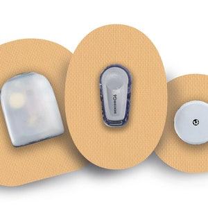 Skin Tone 3 Patch for Freestyle Libre, Dexcom G6, Omnipod, & Medtronic CGMs, Waterproof Diabetes Stickers