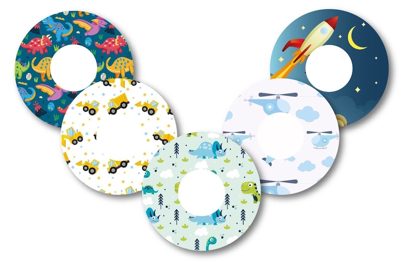 STEM Kids Patch Pack für Freestyle Libre, Dexcom G6, Omnipod, & Medtronik CGMs, wasserdichte Diabetes-Aufkleber