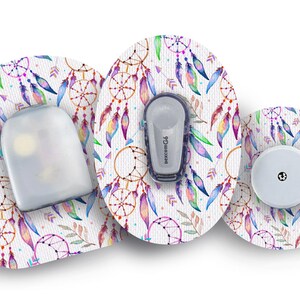 Łapacz snów naszywka do Freestyle Libre, Dexcom G6, Omnipod i Medtronic CGM, wodoodporne naklejki na cukrzycę