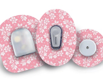 Pretty in Pink Patch for Freestyle Libre, Dexcom G6, Omnipod, & Medtronic CGMs, Waterproof Diabetes Stickers