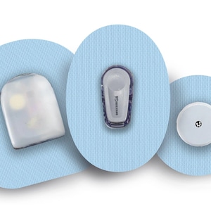 Pastel Blue Patch do Freestyle Libre, Dexcom G6, Omnipod i Medtronic CGM, wodoodporne naklejki na cukrzycę