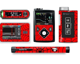Spider Hero Aufkleber für Diabetesgeräte
