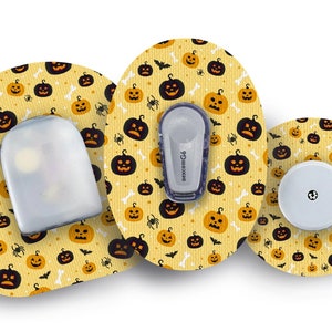 Pumpkin Spice Patch for Freestyle Libre, Dexcom G6, Omnipod, & Medtronic CGMs, Waterproof Diabetes Stickers