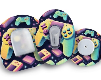 Nakładka Gaming Control do systemów Freestyle Libre, Dexcom G6, Omnipod i Medtronic CGM, wodoodporne naklejki na cukrzycę