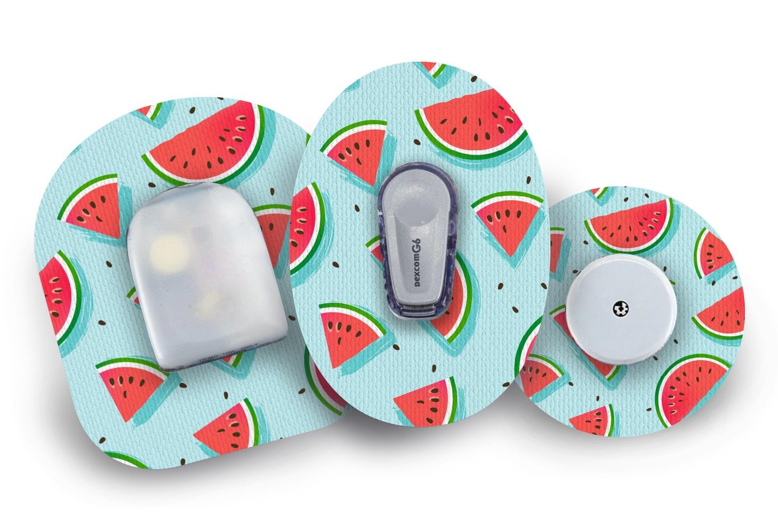Watermelon Patch for Freestyle Libre, Dexcom G6, Omnipod, & Medtronic CGMs, Waterproof Diabetes Stickers