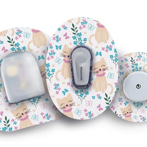 Süßes Kätzchen Patch für Freestyle Libre, Dexcom G6, Omnipod, & Medtronik CGMs, wasserdichte Diabetes Aufkleber