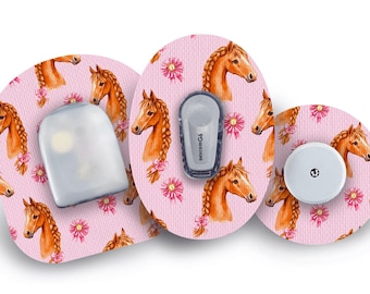 Pony Club Patch for Freestyle Libre, Dexcom G6, Omnipod, & Medtronic CGMs, Waterproof Diabetes Stickers