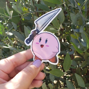 Knife Kirby Sticker