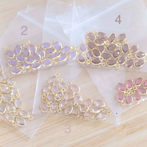 Handmade earrings Flowers & glass beads image 6
