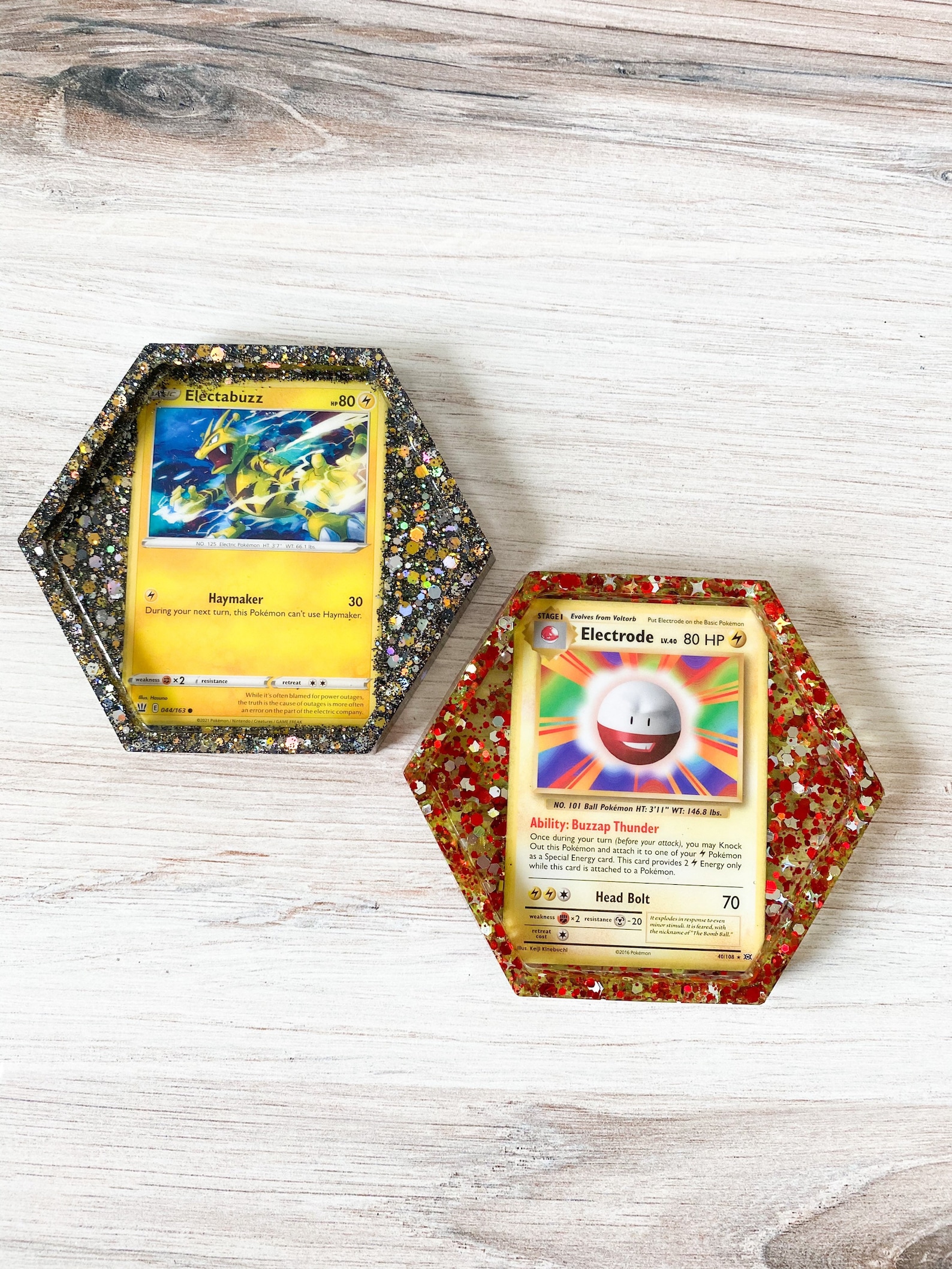 Custom Pokemon Card Coasters Electric Pokemon Choose Your Etsy