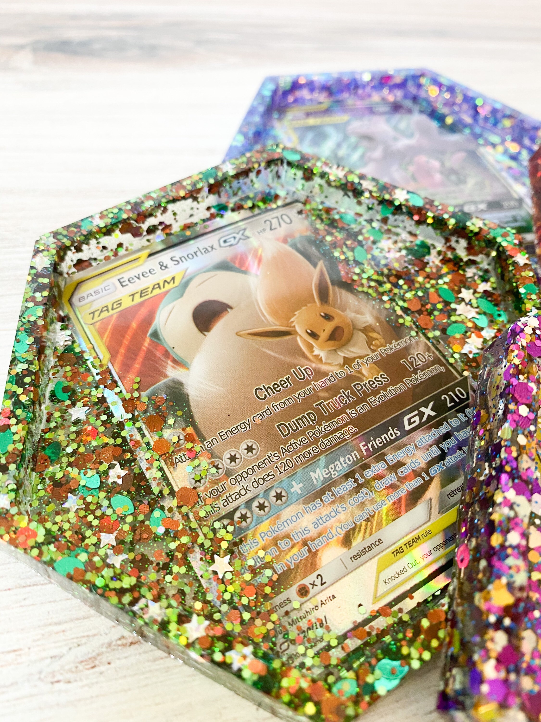 Pokémon Card Resin Coasters Chose Your Pokemon Tag Team Etsy