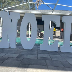 Letras gigantes de Navidad