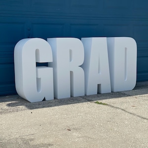 Large GRAD Foam Letters | Oversized Graduation Sign | Reusable Event & Photo Prop