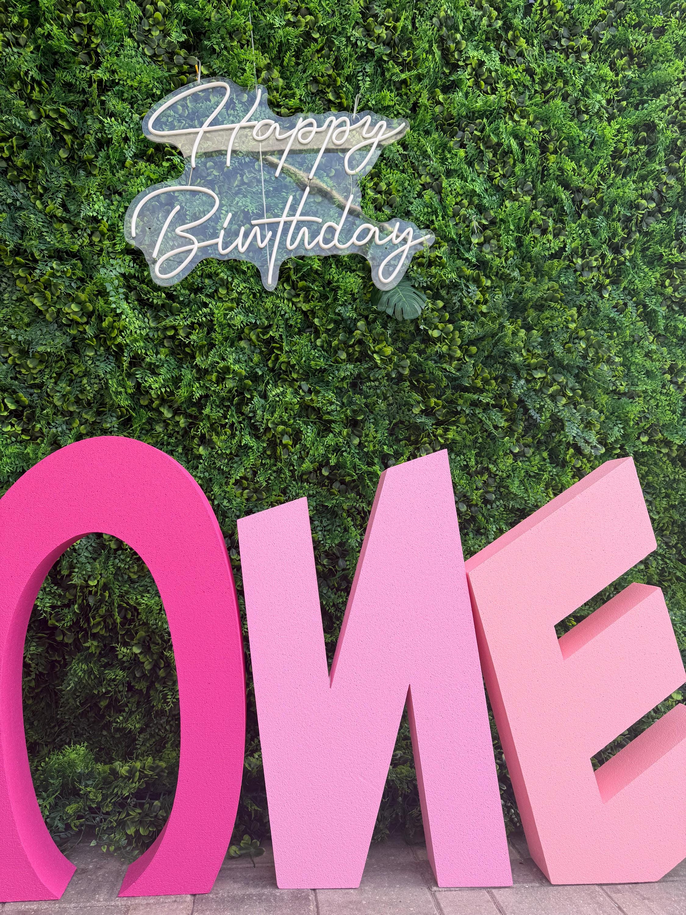 Sunken Foam Letters, Party Decorations,photo Shoot Decor, Unpainted ...