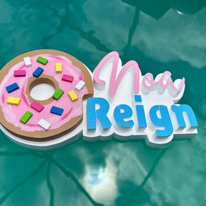 Pool floating logos