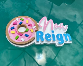 Pool floating logos
