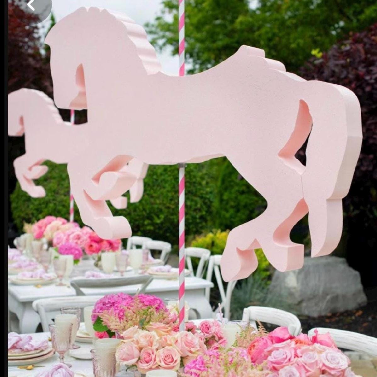 6 Pezzi Centrotavola Compleanno Tema Cavallo - Decorazione Colorata Per Feste Di Bambine - Foto 10