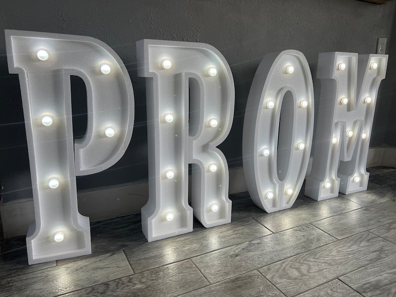Prom Marquee Letters - Etsy