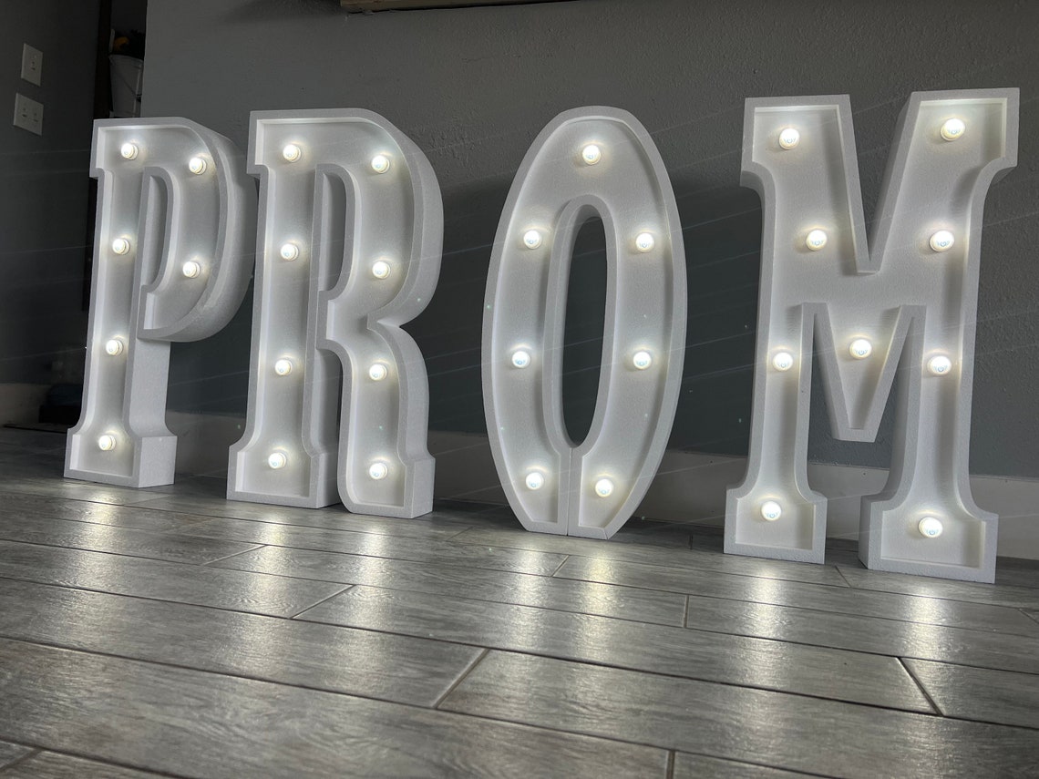 Prom Marquee Letters - Etsy