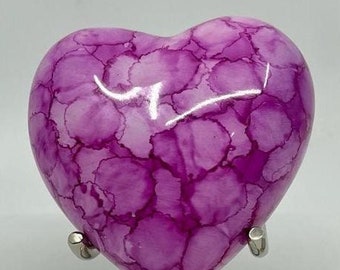 Keepsake Company's Heart Shaped Urns in Pink Cloud Designs for human Ashes - Perfect for Adults & Infants
