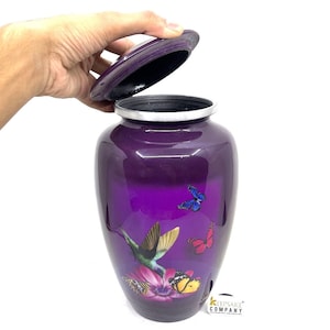 Butterfly and Humming Bird Urns for Adult Ashes - Urns for Ashes - Urn - Urns for Human Ashes - Decorative Urn - Memorial Urns - Ern - Urne