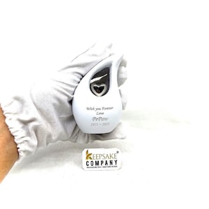 Miniurna till minne, droppformat hjärta i aluminium (7,5 eller 15 cm)