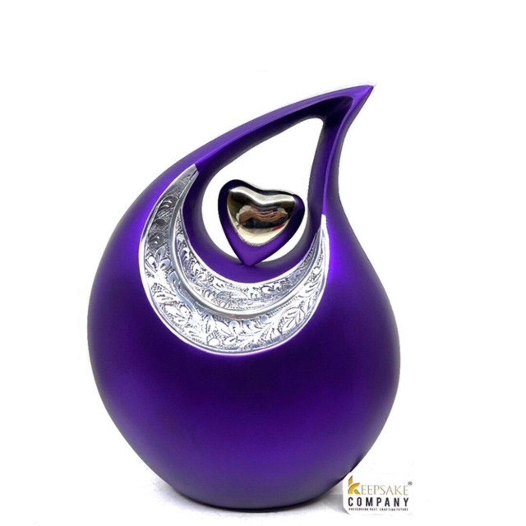 Super Premium Purple Teardrop Urns for Ashes Adult Male Urn Urns for