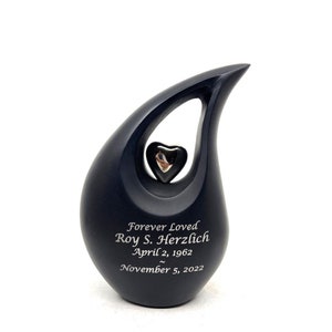 Medium Urn for Human Ashes - Decorative Cremation Urn, Keepsake Ashes Holder, Small Memorial Urns for Loved Ones