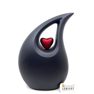 Premium Matt Black Teardrop Urns for Ashes Adult male Urn urns for human ashes adult female Urns Cremation Urns for Adult Ashes image 8