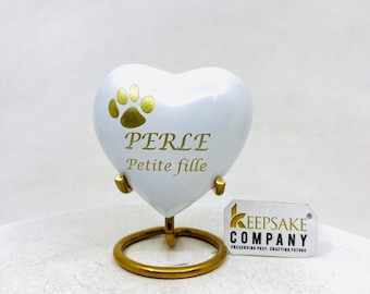 White Pet Urn - Pet Urns - Pet Urns for Dogs Ashes - Dog Urn - Dog Urns for Ashes  - Urns for Dogs - Urn for Dog Ashes - Cat Urn for Ashes