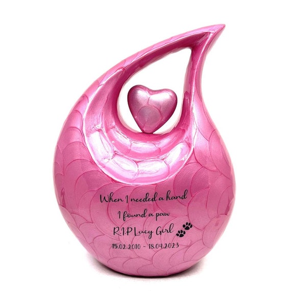 Buy Pink Pet Urn Pet Urns for Dogs Ashes Dog Urn Dog Urns for Ashes Urn for Dog Ashes Cat Urn for Ashes memorial Urn by Keepsake Co. Online in India