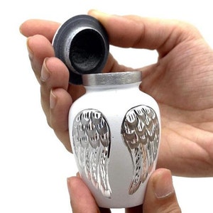 Mini Urn/ Keepsake in Angel Wings set of 4  perfect for Adults, Kids and infants from Keepsake Company