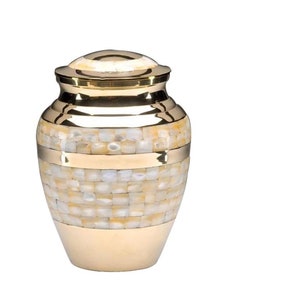 Mother of Pearl Adult Urn for Human Ashes - Urn - Cremation Urns for Adult Ashes - Urn - Urns for Ashes Adult Male - Urns for Human Ashes