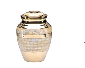 Mother of Pearl Adult Urn for Human Ashes - Urn - Cremation Urns for Adult Ashes - Urn - Urns for Ashes Adult Male - Urns for Human Ashes