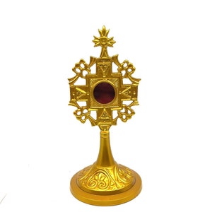 Keepsake Company&#39;s Brass Relequary in 24 Carat Gold Plating
