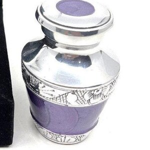 Engravable Small Keepsake Urns for Ashes - Aluminum Mini Urn, Set of 4