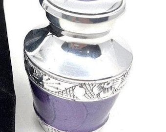Engravable Small Keepsake Urns for Ashes - Aluminum Mini Urn, Set of 4