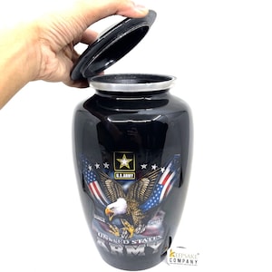 Urna de cremación patriótica para adultos para cenizas humanas - Urna de cremación - Se puede personalizar - Urna conmemorativa - Urna para cenizas - Urna de recuerdo