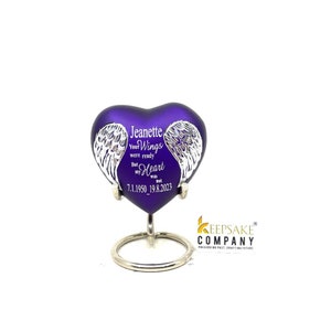Purple Small Urns for Human Ashes - Mini Urns for Human Ashes - Urns - Urn - Ashes Urn - Keepsake Urns for Human Ashes - Urn for Human Ashes