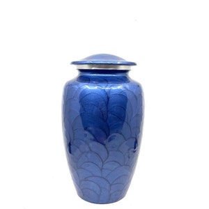 Blue Cremation Urns for Adult Ashes - Urns for Human Ashes - Urns for Ashes Adult Male - Urn - Decorative Urns - Burial Urn - Funeral Urn