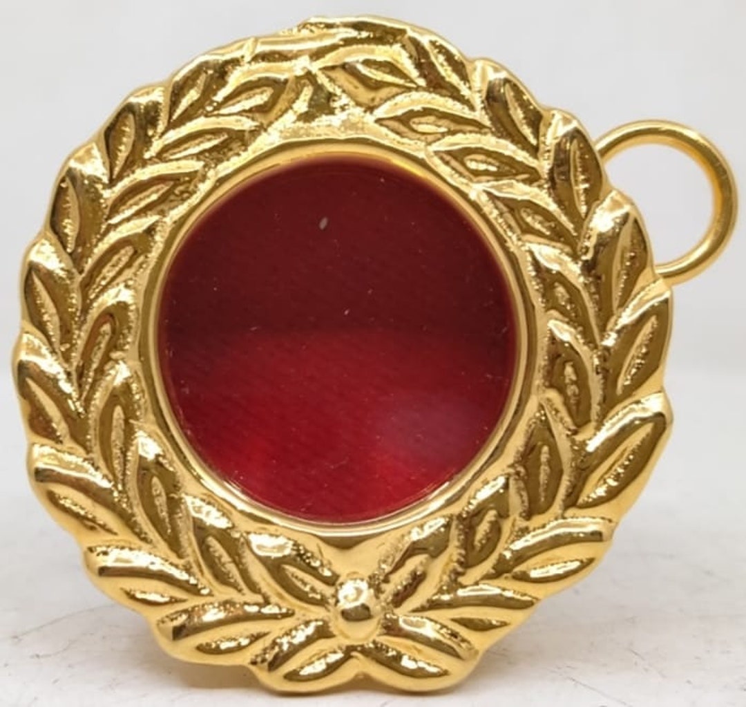 Brass Theca Relic in 24 Carat Gold Plating Small Reliquary Monstrance