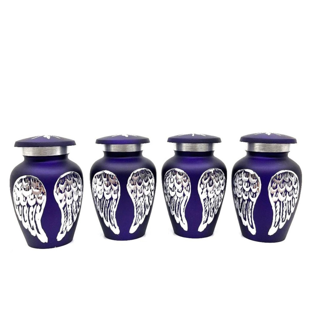 Purple Small Urns for Human Ashes Mini Urns for Human Ashes Keepsake