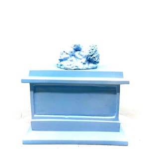 Blue Baby Urns for Ashes  - Baby Urn -  Small Urns for Human Ashes - Small Urns Baby Girl - Baby Urn Girl - Cremation Urn - Keepsake Urn