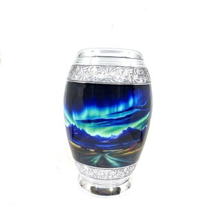 Aurora Borealis Cremation Urns for Human Ashes Northern Lights Cremation Urns for Adults Urn Urns for Humans & Burial Urns for Ashes