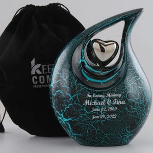Teardrop Urn for Ashes Adult Male, Urn, Urns for Human Ashes, Cremation Urns for Adult Ashes, Ashes Keepsake, Decorative Urns, Cremation Urn